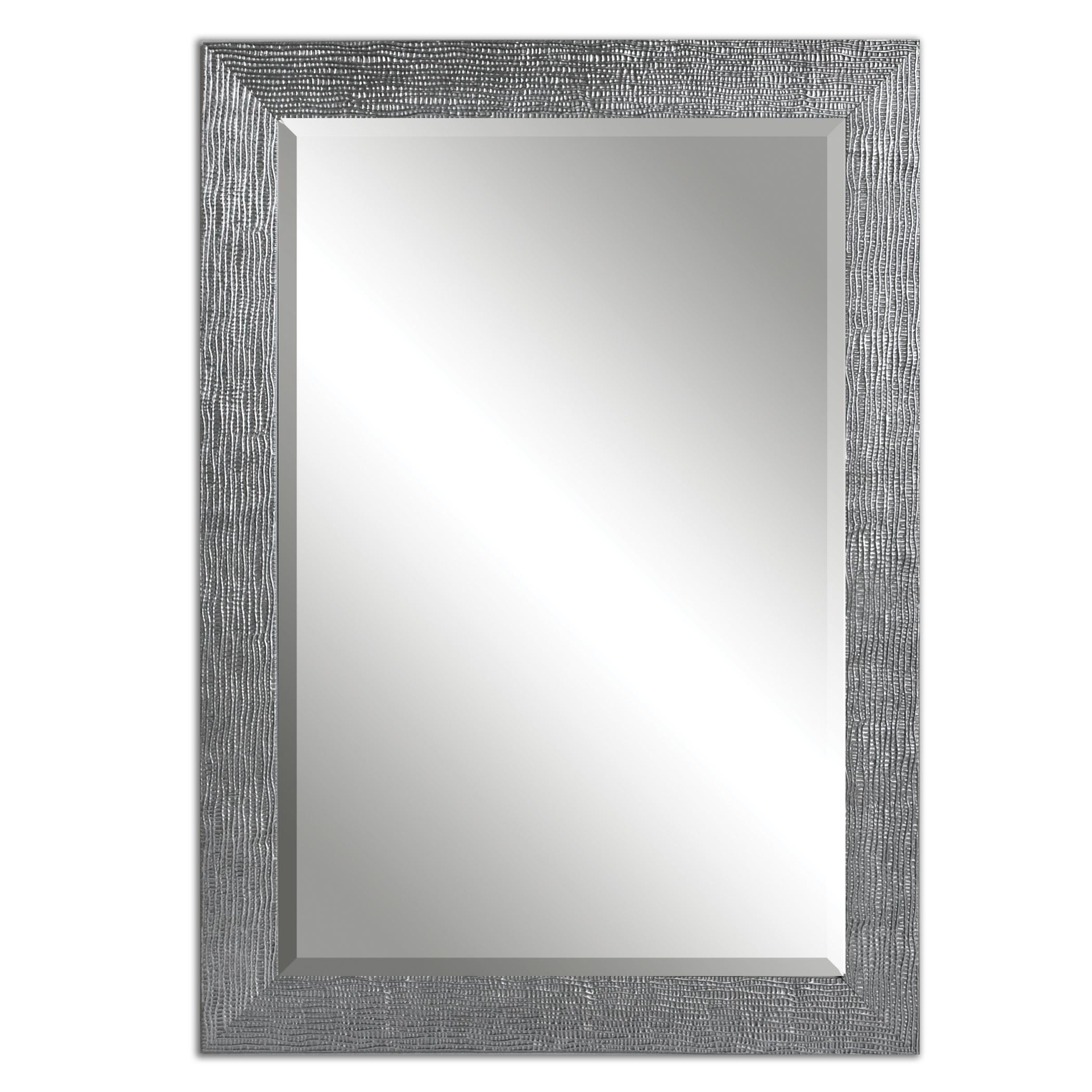 Uttermost Mirrors Tarek Silver Mirror Darvin Furniture Wall Mirrors